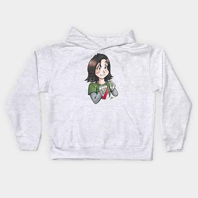 Popcorn Alita Kids Hoodie by KranberriJam